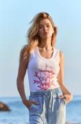 Monari Tanktop met frontprint