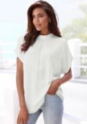 Lascana Blouse met korte mouwen in losse pasvorm, damesblouse, sportie...