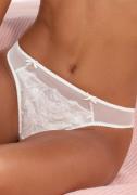 Lascana String van mesh met delicate borduursels