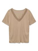 Vero Moda Shirt met korte mouwen VMSAVANNAH LACE 2-WAY SS TOP JRS