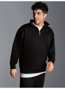 Trigema Sweatshirt TRIGEMA troyer in comfortabele sweatkwaliteit