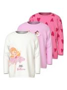 Name It Shirt met lange mouwen NMFNIA 3P LS TOP (set, 3-delig)