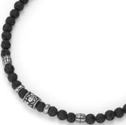 Firetti Ketting zonder hanger Sieraad cadeau doodskop, gedeeltelijk zw...