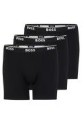 BOSS Lange boxershort met logoband (Set van 3)