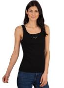 Trigema Tanktop TRIGEMA hemdshirt met kristallen (1-delig)