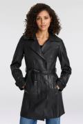 Mauritius Lange, leren jas GWTaresa Leren trenchcoat met strikriem (2-...