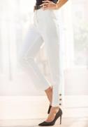 Lascana Pantalon met knopen aan de broekzoom, figuurvormend, pantalon,...
