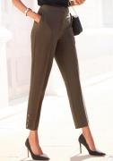 Lascana Pantalon met knopen aan de broekzoom, figuurvormend, pantalon,...