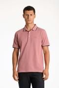 LINDBERGH Poloshirt met logo-borduursel en contrasterende boorden