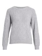 Vila Gebreide trui VILASSIA O-NECK L/S CABEL KNIT TOP -NOOS