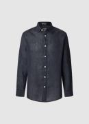 Pepe Jeans Overhemd met lange mouwen Arnau van een linnenmix
