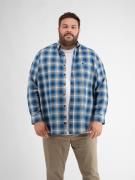 Lerros Geruit overhemd LERROS ruithemd met visgraatstructuur