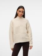 Vero Moda Gebreide trui VMMOON LS HIGHNECK PULLOVER GA BF