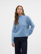 Vero Moda Gebreide trui VMMOON LS HIGHNECK PULLOVER GA BF