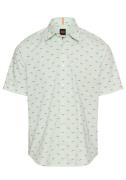 Boss Orange Overhemd met korte mouwen Rash met doorlopende logo-print