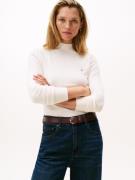 Tommy Hilfiger Gebreide trui CO JERSEY FINE GG MOCK-NK LS SWT