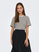 Only Shirt met korte mouwen ONLLIVINA S/S STRIPE TEE JRS NOOS