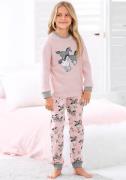 Petite fleur Pyjama Pyjama in lange vorm met paardenprint (2-delig, 1 ...