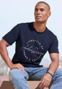 John Devin T-shirt Rondhalsshirt met print van 100% katoen