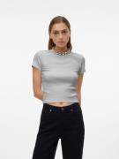 Vero Moda Shirt met ronde hals VMCHLOE SS SHORT TOP JRS NOOS