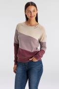 Ragwear Sweater JOHANKA BLOCK Ronde hals met color blocking design