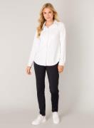Base Level Blouse met lange mouwen TAMARA met stretch en knoopsluiting