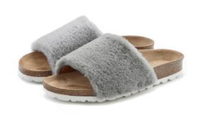 Lascana Slippers Pantoffel, Mule, sandaal, open schoen, kurken voetbed...