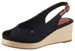 Tommy Hilfiger Sleehaksandaaltjes FLAG MID WEDGE ESPAD SLINGBACK , pla...