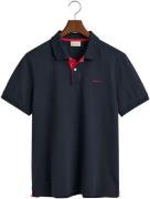 Gant Poloshirt REG CONTRAST PIQUE SS RUGGER met contrastkleurige inzet...