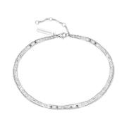 Liebeskind Berlin Enkelkettinkje Sieraden RVS Sparkling With Layer LJ-...