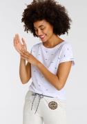 KangaROOS Shirt met print korte mouwen, figuurvolgend, met print, met ...