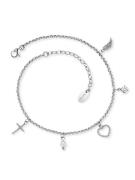 Engelsrufer Enkelkettinkje Geloof Liefde Hoop, ERFS-FLH-PE-ZI