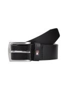 Tommy Hilfiger Leren riem DENTON 3,5 Robuuste leren riem met vlaglabel...