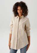 Aniston CASUAL Overhemdblouse in pastel gestreept dessin
