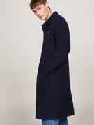 TOMMY JEANS Lange jas TJM WOOL COAT met half gespreide kraag