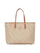 Tommy Hilfiger Draagtas TH MONOPLAY LEATHER TOTE , dames schoudertas, ...