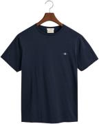 Gant T-shirt SLIM SHIELD SS T-SHIRT met logoborduursel op borsthoogte