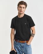Gant T-shirt SLIM SHIELD SS T-SHIRT met logoborduursel op borsthoogte