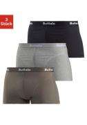 Buffalo Hipster strak zittende boxershorts van katoenmix (set, 3 stuks...