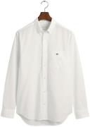 Gant Overhemd met lange mouwen Regular fit poplin overhemd licht slijt...