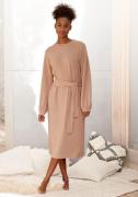 Lascana Gebreide jurk Loungejurk met tailleband, loungewear