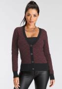 Melrose Vest met contrasterende details en knopen