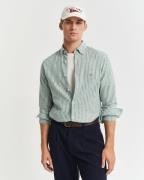 Gant Overhemd met lange mouwen REG COTTON LINEN STRIPE SHIRT