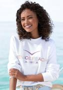 Venice Beach Sweatshirt met grote logo-borduurwerk, sportief-casual