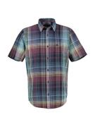 Lerros Geruit overhemd met geborduurd logo