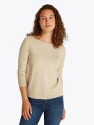 Tommy Hilfiger Gebreide trui CO JERSEY STITCH BOAT-NK SWEATER met tomm...