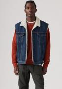 Levi's® Jeansgilet SLEEVELESS TYPE 3 SHERPA met lamswol-optiek binnenv...