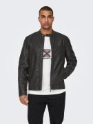 ONLY & SONS Bikerjack MIKE PU RACER JACKET