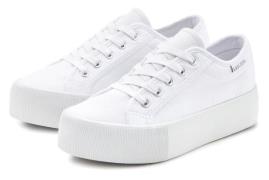 Lascana Sneakers Veterschoen, vrijetijdsschoen van textiel met plateau...