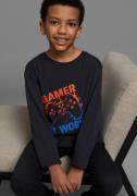 KIDSWORLD Shirt met lange mouwen GAMER AT WORK lange mouwen, van katoe...